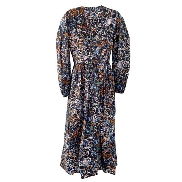 NWT Ulla Johnson Estyne Longsleeve Poplin Maxi Dress Starling size 4 - Picture 4 of 13